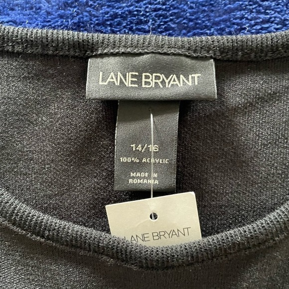 Lane Bryant Womens Basic Black Short Sleeve Dress NWT size 14/16 - Picture 2 of 6